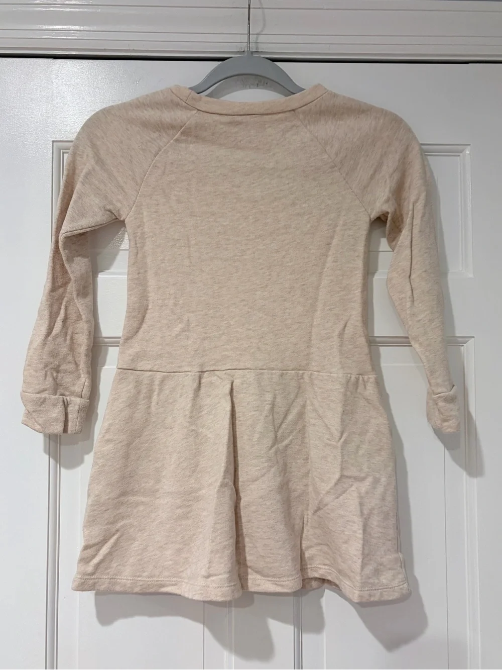 Cherokee Cream Lace-Front Raglan Dress
